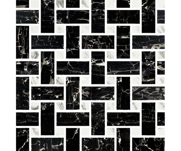 Dlažba jako kámen Fioranese Prestige Mosaico WEAVE Carnico Effect 30x30 Luc. Rett.