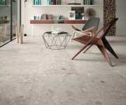 2cm dlažba jako beton Deceram Outdoor DONR Grey Terrazzo Vit 80x80 Rett. - šedá (skladem)