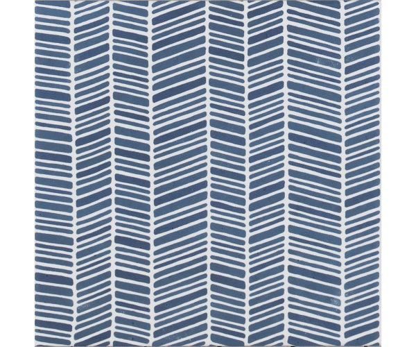 Vzorovaná dlažba Tonalite Aquarel Stripe Navy Blue Cream 15x15