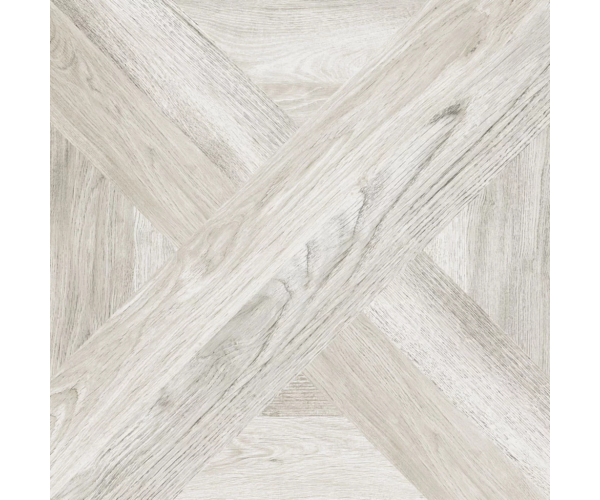 Dlažba jako dřevo Tuscania Intarsio Bianco 61x61 Rett. - bílá