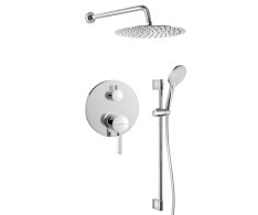 Sapho Iconic Podomítkový Sprchový Set S Pákovou Baterií, 2 Výstupy, Posuvný Držák