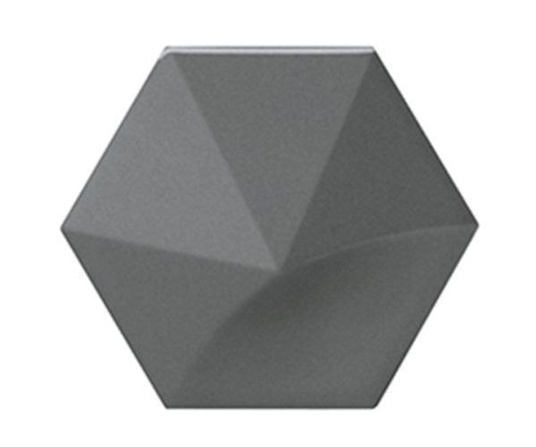 Extravagantní obklad Equipe Magical 3 Oberland Dark Grey 10,7x12,4 - antracitová