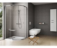 Sprchový kout Pivot PSKK3 - PSKK3 90x90, lesk+transparent