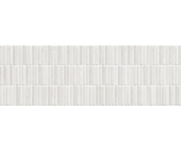 Dekor jako kámen Azuvi Monreale Tessere Sand 30x90 Mat. Rett. - bílá