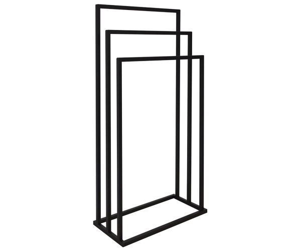 Aqualine Stojan Na Ručníky 450x860x210mm, černá Mat