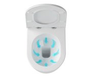 WC Uni Chrome Rim - WC Uni Chrome Rim, závěsný, bílá X01516