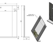 Aqualine Beta Zrcadlo S Policí 50x70x12cm