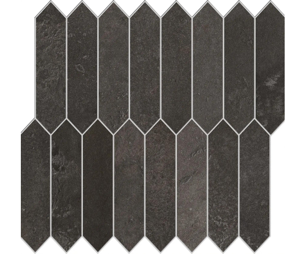 Mozaika jako beton EdimaxAstor Home Mosaico Picket Darkpeat 29x25,5 Matt. Rett. - antracitová
