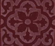 Vzorovaný dekor Aleluia Urban Atelier Decor Glam Sangue 10x10 - vínová