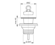 Výpust Umyvadlová 5/4" S Plastovou Mřížkou Pr.63 Mm ALC-A32