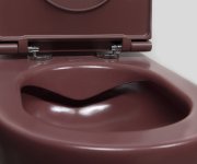 Isvea Infinity Závěsná Wc Mísa, Rimless, 36,5x53cm, Maroon Red
