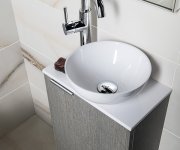 Sapho Koupelnový Set Latus X 40, Dub Stříbrný/bílá