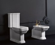 Kerasan Waldorf Wc Kombi Mísa 40x68cm, Spodní/zadní Odpad, Bílá