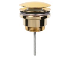Sapho Umyvadlová Výpust 5/4“, Click-clack, Velká Zátka, 5-65mm, Zlato