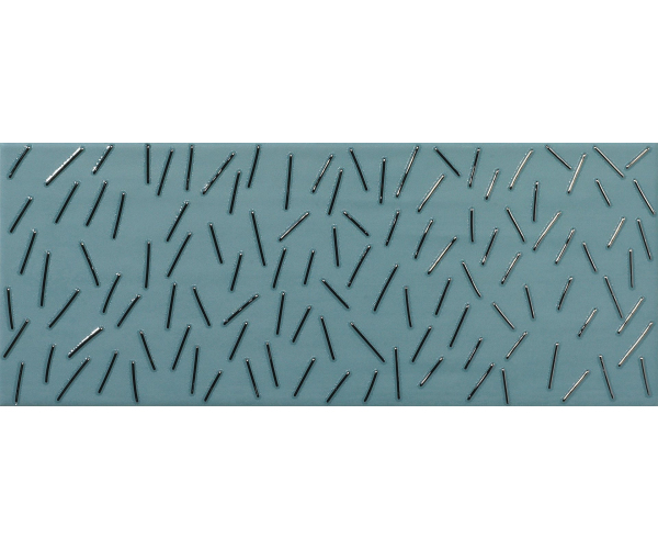 Vzorovaný dekor Ape Arts Rain Blue 20x50 - modrá
