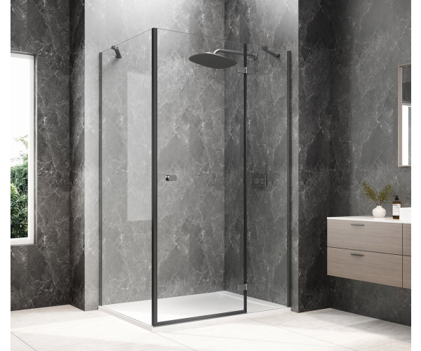 Polysan Globe Gun Metal Obdélníkový Sprchový Kout 1200x1000mm, čiré Sklo, Pravé