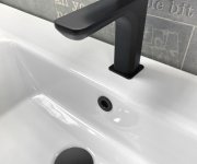 Sapho Kovová Krytka Přepadu Umyvadla, 30mm, černá Mat