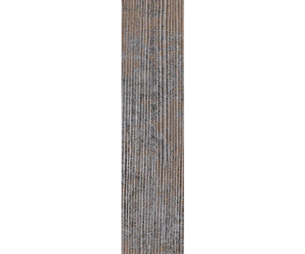 Retro dekor Sant Agostino Dripart Drip Lines Iron 7,3x29,6 Nat. Rett. - hnědá