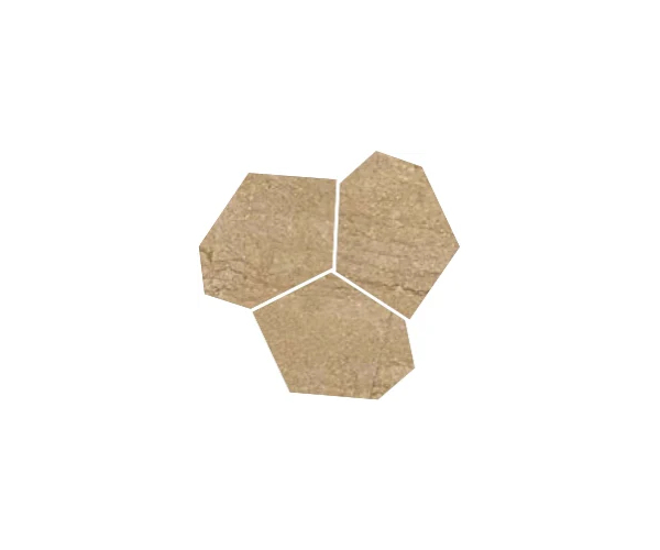 Dlažba jako kámen Coem Sinai Terra Mosaico Trapezi 28,5x30,2 Nat. Rett. - béžová