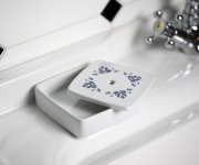 Gedy Cixi Mýdlenka Na Postavení, Porcelán, Bílá/modrá