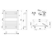 Aqualine Direct Otopné Těleso S Bočním Připojením 500x640 Mm, Bílá