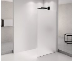 Polysan Architex Black Matt Sprchová Zástěna 862mm, Matné Sklo