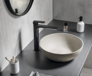 Sapho Formigo Betonové Umyvadlo Na Desku, ø 39cm, Písková Mat