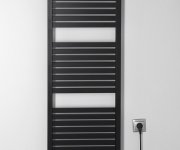 Aqualine Tondi-e Elektrické Otopné Těleso Rovné 450x1330 Mm, 500 W, černá Mat