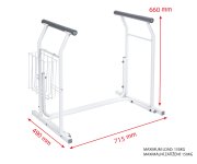 Ridder Handicap Opěrná Mobilní Madla K Wc, Bílá