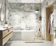 Dlažba jako mramor APE Volterra White Matt. Rett. 60X120 - bílá