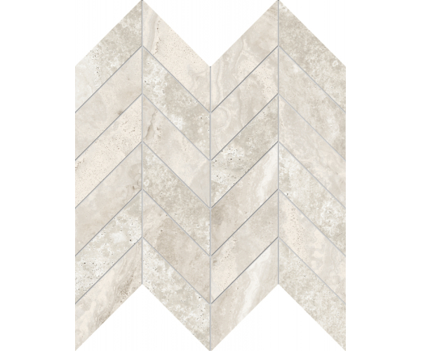 Dlažba jako kámen EdimaxAstor Stream Mosaico Chevron Bone 30x30 - béžová