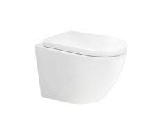 Mereo Wc Závěsné Kapotované, Smart Flush Rimless, 490x370x360, Keramické, Vč. Sedát
