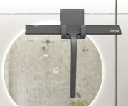 Mereo Stěrka Na Sklo Silikonová, š. 280 Mm, S Držákem, šedá