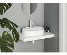Umyvadlo Ceramic Slim Shelf O - Umyvadlo Ceramic Slim Shelf O 55, s otvorem pro baterii, s