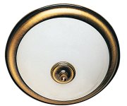 Sapho Gloster Stropní Svítidlo,  ø 315mm,  2xe14, 40w, Ip21, Bronz