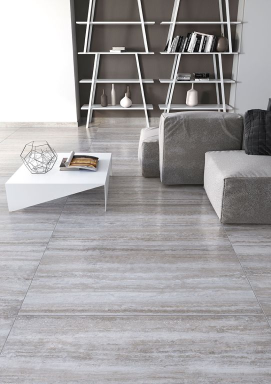 Realizace Šedá dlažba jako kámen ze serie Tuscania Dolomia stone