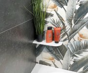 Sapho Abeline Rohová Polička Rockstone 300x100mm, Excentrická, Bílá Mat