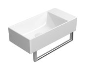 Gsi Kube X Keramické Umývátko 50x25cm, Broušená Spodní Hrana, Bez Otvoru, Pravé/levé, Bílá Extraglaze
