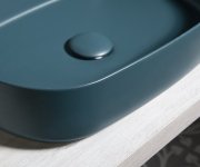 Isvea Infinity Oval Keramické Umyvadlo Na Desku, 55x36cm, Zelená Petrol