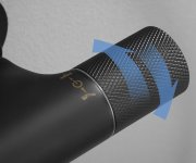 Sapho Solaris Sprchový Sloup S Termostatickou Baterií, černá Mat