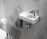 Sapho Zoe Keramické Umývátko 37x18cm, Otvor Pro Baterii Vpravo, Bílá