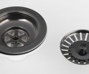 Bruckner Dřezová Výpust 6/4", Nerez/gun Metal