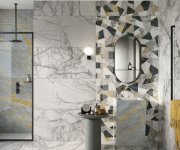 Dlažba jako mramor ABK Sensi Signoria Opus Lilac 60x120 Lux. Rett.