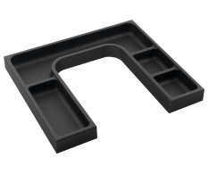 Sapho Lindo "u" Organizér 372x36x323mm, Plast, Antracit