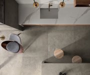 Dlažba jako beton Flaviker Hyper Grey 120x120 Nat. Rett. - šedá