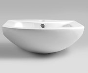 Aqualine Zero 45 Keramické Umyvadlo Nábytkové 45,5x40cm, Bílá