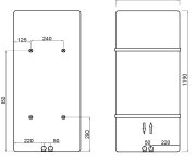 Sapho Tabella Otopné Těleso 490x1190 Mm, černá Mat