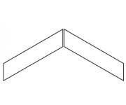 Obklad Tonalite Arrow Cemento 23x5 Matt. - šedá