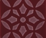 Vzorovaný dekor Aleluia Urban Atelier Decor Glam Sangue 10x10 - vínová