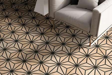 Codicer Tribeca Beige - vzorovaná šestihranná dlažba